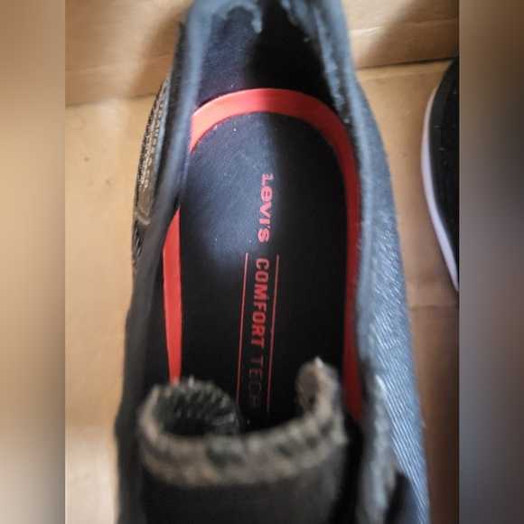 Levi' Strauss Black Denim Comfort Tech Sneakers Men Size 8.5 - Picture 10 of 10